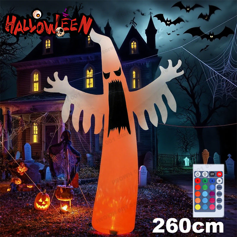 Outdoor Lighting Effects - Halloween aufblasbarer gruseliger Geist mit LED-Lichtern,