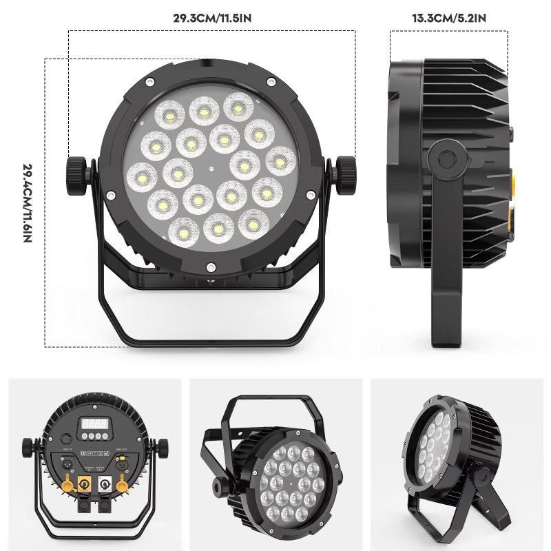 4 Stück 18X10W IP65 Wasserdich – Outdoor Lighting Ip65 Bewertung und Preis