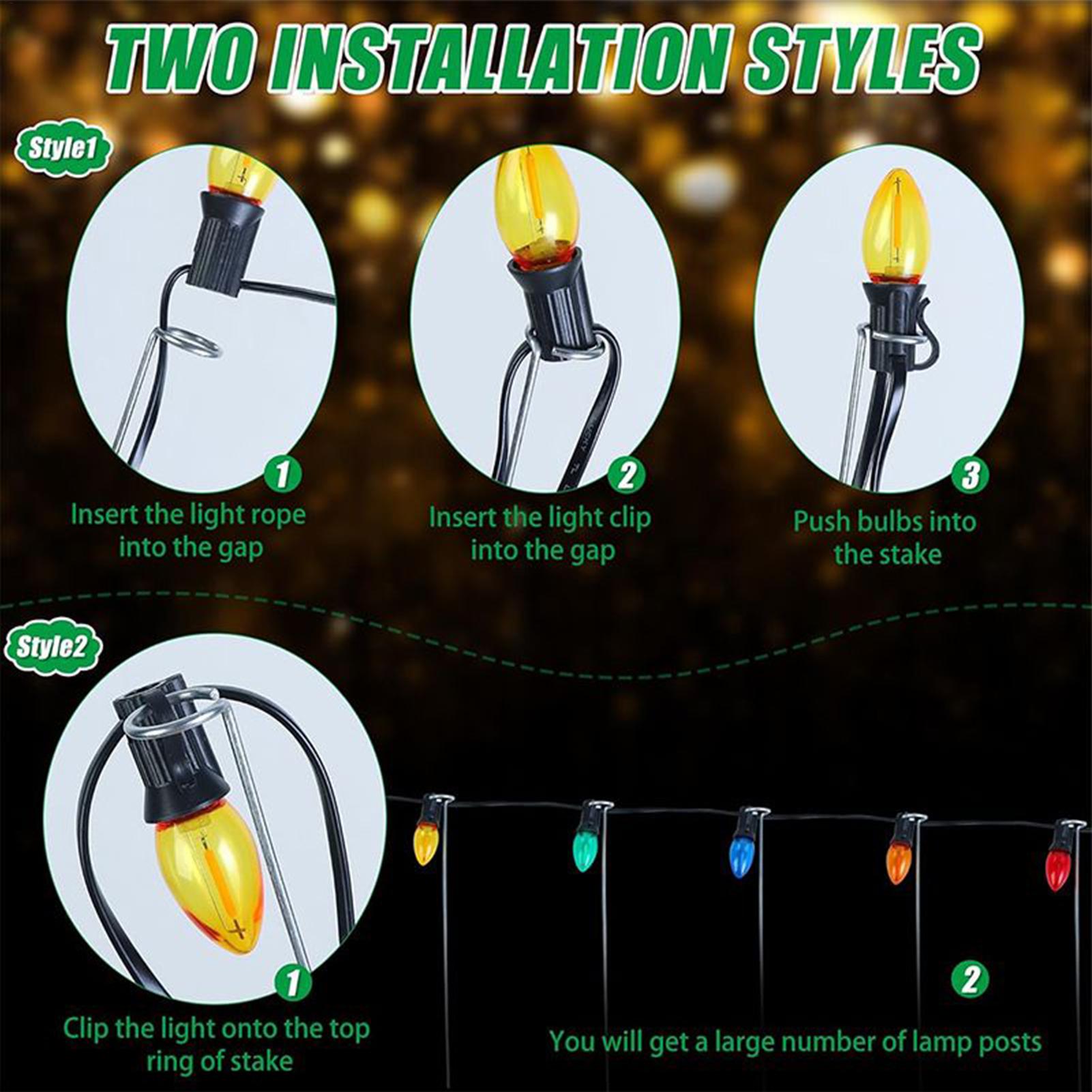 Weihnachtslichtpfähle, 30,5 cm – Outdoor Lighting Pathway Bewertung und Preis