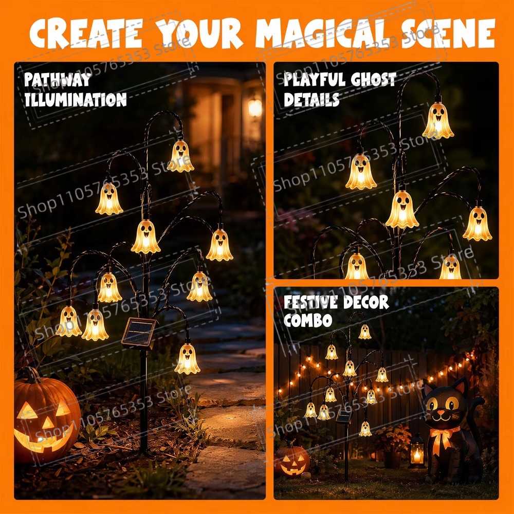 Halloween Solar-Laterne für de – Outdoor Lighting Pathway Bewertung und Preis