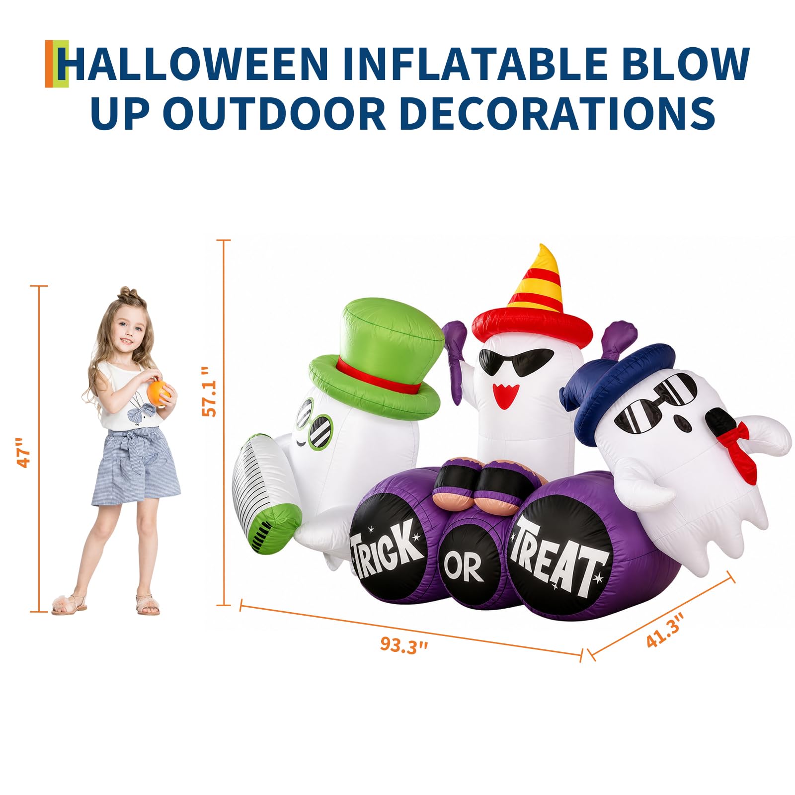 240 cm aufblasbare Halloween-G – Outdoor Lighting Effects Bewertung und Preis